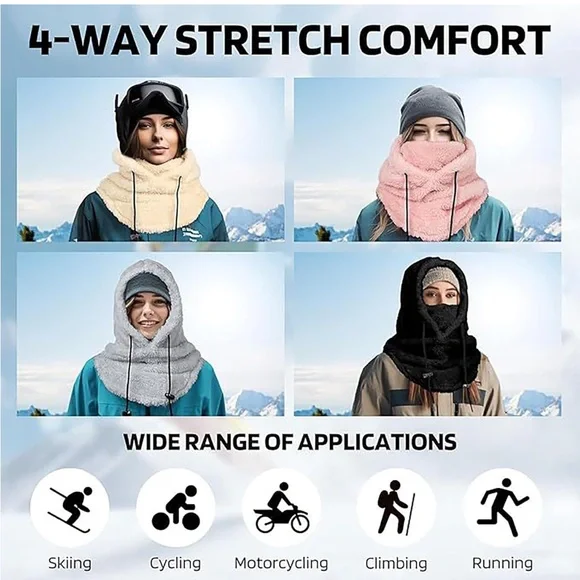 Fleece Hooded Scarf - Picture 6 of 11